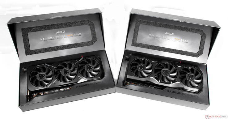 AMD Radeon RX 7900 XTX e AMD Radeon RX 7900 XT