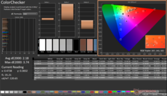 ColorChecker dopo la calibrazione (Display P3)