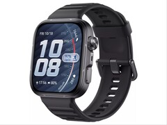 Rendering non ufficiale di Huawei Watch Fit 5 Pro in nero.