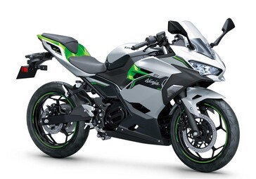 La Kawasaki Ninja e-1 imita l'aspetto sportivo delle sue controparti Ninja ICE più grandi. (Fonte: Kawasaki)