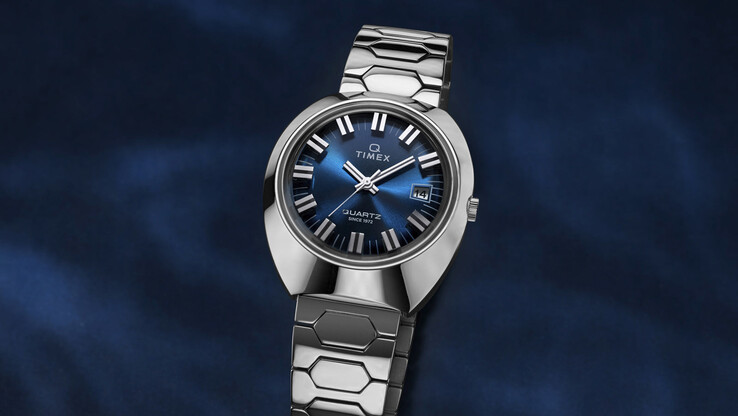 La riedizione Q Timex 1972 Time Machine con quadrante blu...