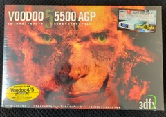 Leggendaria scheda video 3dfx Voodoo 5 5500 AGP, scatola di vendita sigillata nel 2023 (Fonte: eBay)
