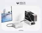 Il prezzo di MACO è di circa 278 dollari in Cina. Nella foto: il mini PC con una configurazione eGPU. (Fonte: Aoostar - modifica)