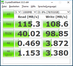 CrystalDiskMark 3.0: HDD