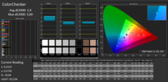 CalMAN ColorChecker (post calibrazione)