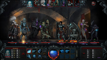 Un’immagine che raffigura una battaglia in Iratus: Lord of the Dead.