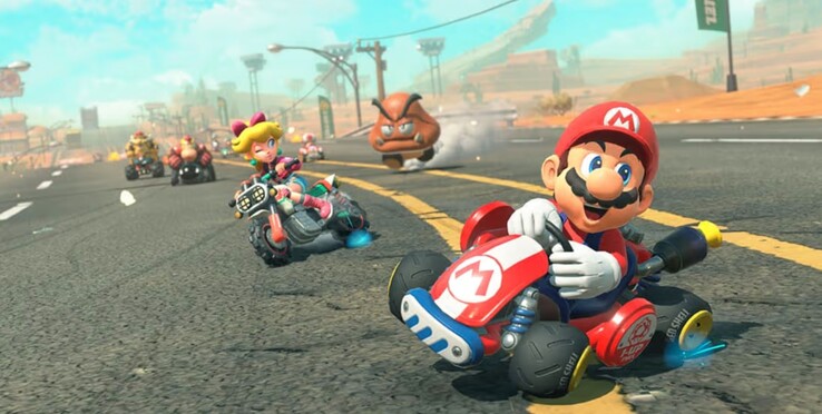 Mario Kart World Mario alla guida (Fonte: Nintendo of America)