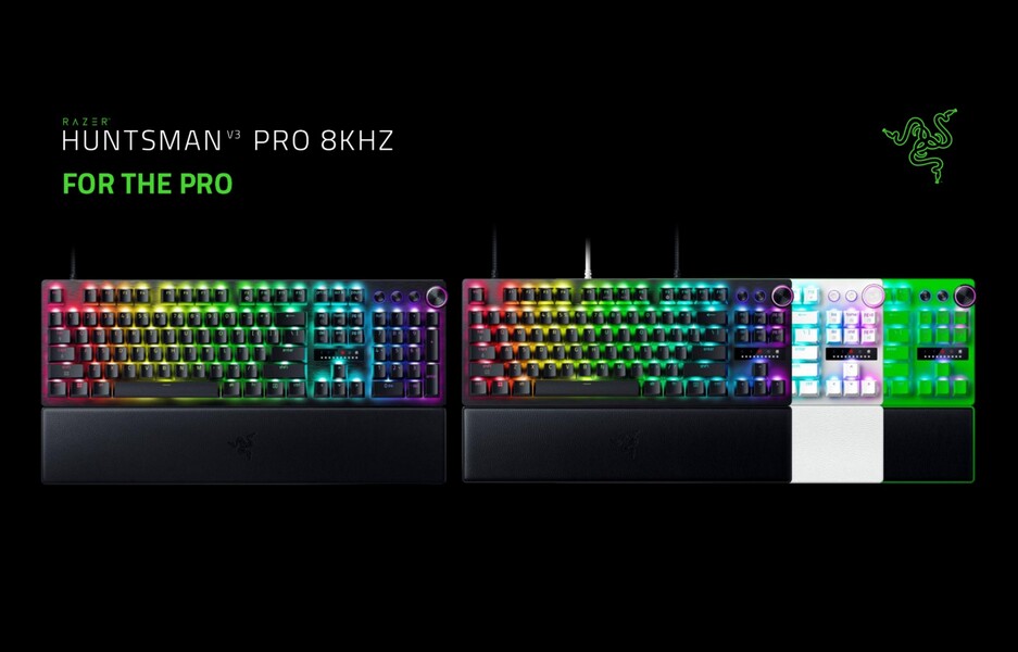 Razer Huntsman V3 Pro 8KHz layout e colori