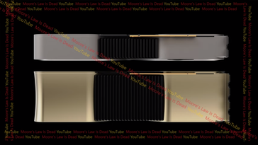Raffreddatore Nvidia Titan Ada e design di riferimento (immagine via Moore's Law is Dead)