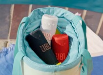 Il Grip è disponibile in sei colori vivaci, tra cui i tre che vediamo qui (fonte: JBL)