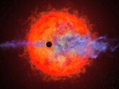 Un'illustrazione d'artista che mostra un esopianeta e una stella.