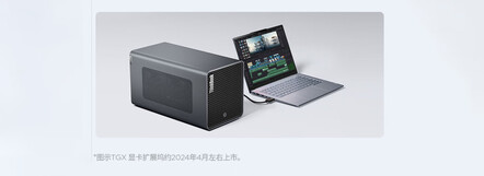 Supporto GPU esterna di ThinkBook 14+ 2024 SE (Fonte immagine: JD.com)