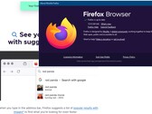 Dettagli della versione di Firefox 123 e aggiornamento visivo di Google Search (Fonte: Own)