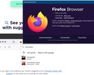 Dettagli della versione di Firefox 123 e aggiornamento visivo di Google Search (Fonte: Own)