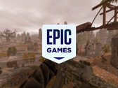 La prossima lineup di giochi gratuiti non ha vincitori di premi. Nella foto: screenshot modificato di Stalcraft con il logo di Epic Games Store in alto.