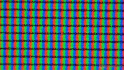 Subpixel dietro la superficie opaca del display