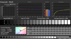 CalMAN: scala di grigi (calibrata)