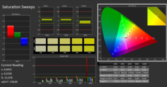 Calman ColorChecker: DCI-P3 - saturazione