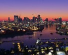 Una scena ambientata a Vice City in GTA 6.