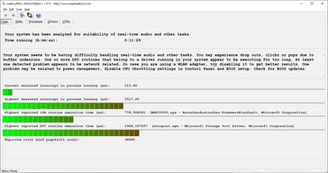 LatencyMon - Statistiche