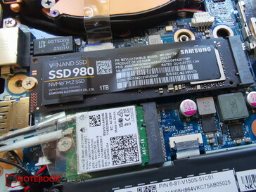 Modulo WiFi e SSD NVMe