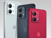 Il Moto G84 5G nei tre colori di lancio. (Fonte: @evleaks)