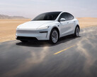 La nuova Tesla Model Y 2026 in colore Pearl White multicoat. (Fonte: Tesla)