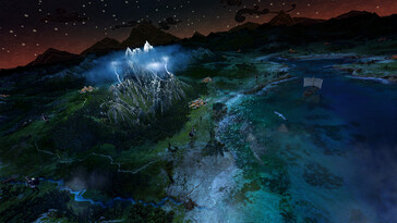Un'immagine che mostra la mappa del mondo in A Total War Saga: Troy.