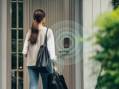 Aqara Smart Lock U400 mostrato fuori casa (Fonte: Aqara PR)