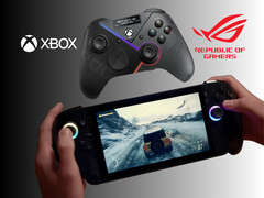 PC di gioco portatile Asus ROG Xbox Ally X e controller ROG Raikiri Pro (Fonte immagine: Xbox Gaming, Asus, con modifiche)