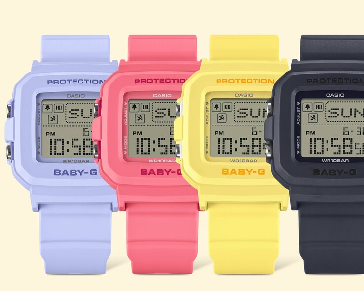 Da sinistra a destra: gli orologi Casio Baby-G BGD-10KH-2B, BGD-10KH-4, BGD-10KH-9 e BGD-10KH-2C. (Fonte immagine: Casio)