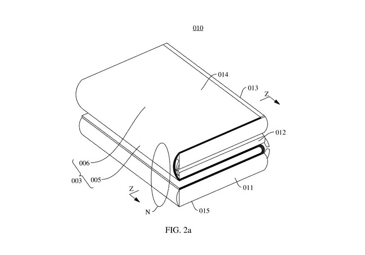 Si dice che il Tri-Fold di Huawei sia dotato di due cerniere contrapposte.