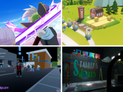 In senso orario dall&#039;alto a sinistra - Dragon Ball Gekishin Squadra, Transit King Tycoon, Stanley Says e cLocked In. Nella foto - screenshot dei giochi sopra citati. (Fonte dell&#039;immagine: Steam - Modifica)