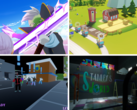 In senso orario dall'alto a sinistra - Dragon Ball Gekishin Squadra, Transit King Tycoon, Stanley Says e cLocked In. Nella foto - screenshot dei giochi sopra citati. (Fonte dell'immagine: Steam - Modifica)