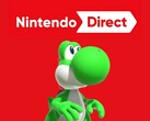 Yoshi raffigurato sotto il logo del Nintendo Direct (Fonte: Nintendo of America con modifiche)