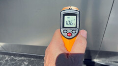 Il test termico dell&#039;acciaio inossidabile di Cybertruck (immagine: Stuck4ger/SOC)