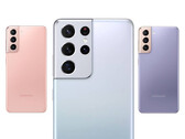 La serie Galaxy S22 dovrebbe arrivare in tre dispositivi come i suoi predecessori, nella foto. (Fonte immagine: Samsung)