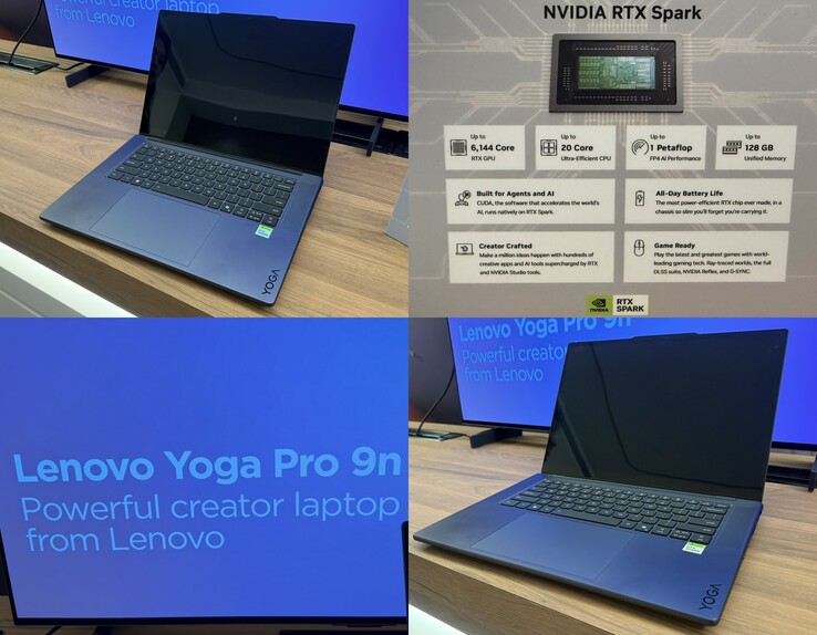 Il Lenovo Yoga Pro 9n presentato al Computex 2026. Lenovo afferma che si tratta di un portatile potente per i creatori.