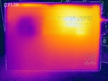 Test di sollecitazione delle temperature di superficie (lato inferiore)