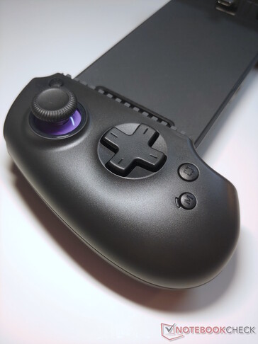 Impugnatura sinistra del controller mobile Abxylute S9. (Fonte: Notebookcheck)