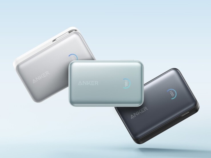 I tre colori di Anker Nano Power Bank (10K, 45W, cavo USB-C retrattile incorporato). (Fonte immagine: Anker)