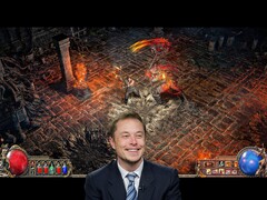 I fan vedono le abilità di gioco di Elon Musk in Path of Exile 2 come sproporzionate rispetto al livello e all&#039;equipaggiamento del suo personaggio. (Fonte: Pixabay, Tumisu / YouTube, WoldGamerSK)