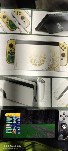 Nintendo Switch OLED Legend of Zelda: Tears of the Kingdom Edition dock (immagine da Reddit)