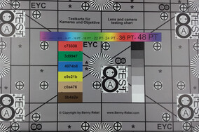 Una foto del nostro test chart