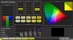 CalMAN: Saturation sweeps (calibrato)