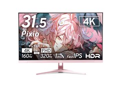 Il monitor da gioco Pixio PX32UF 4K IPS è disponibile nelle varianti di colore rosa, blu, nero e bianco.