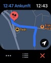 Navigazione attiva con l'app Mappe