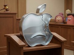 Apple sfortunato in tribunale. (Fonte immagine: AI generated)