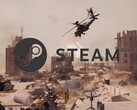Immagine del trailer di lancio di Battlefield 6 con il logo di Steam (Fonte immagine: screenshot, Battlefield YouTube con modifiche)