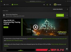 Nvidia GeForce Game Ready Driver 537.42 dettagli in GeForce Experience (Fonte: Own)